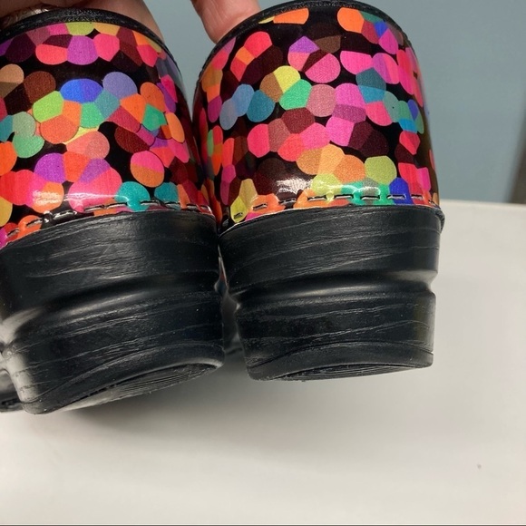 SANITA Sz 10 Scarlett Danish Design Clogs Colourful Pattern Sz 40 - Picture 3 of 9